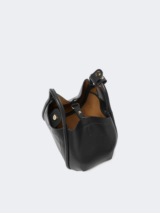 Max Mara Extra-small leather Marine bag - Black, photo 5 of 5 from SENSER
