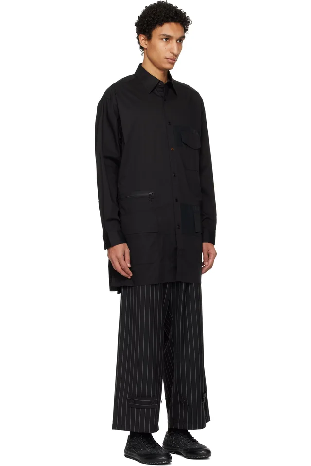 Y-3 Black UT Long Sleeve Shirt, photo 2 of 4 from SSENSE