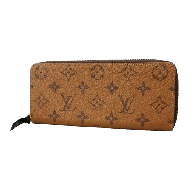 Louis Vuitton Wallet Monogram Reverse Portefeuille Clemence Brown in Brown Clemence leather from The Reluxe
