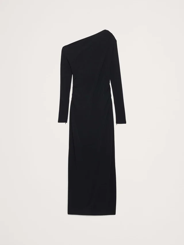Banana Republic Matte Jersey Open Back Maxi Dress in Black, photo 4 of 4 from Banana Republic (US)