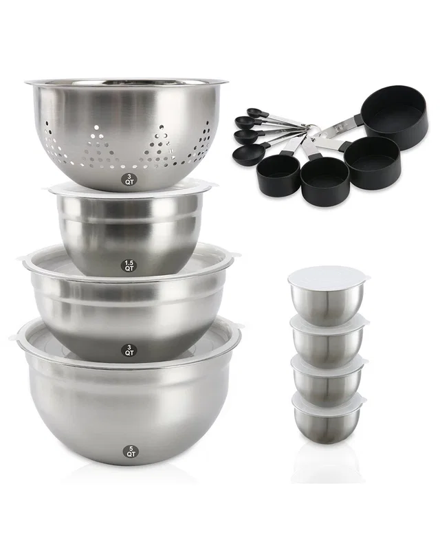 Koomade Stainless Steel 23pc Nested Mixing Bowl Set, image 1 of 1 from Rue La La
