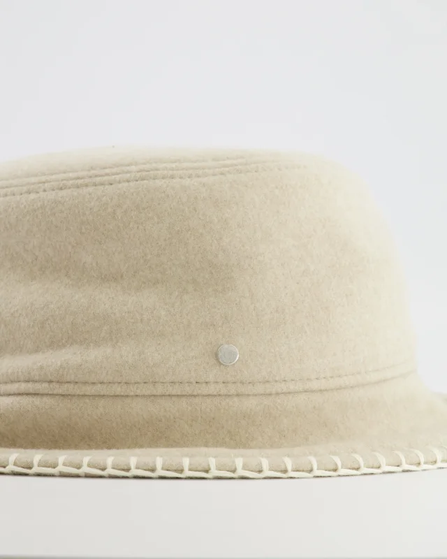Hermès Corde, Ecru Wool and Cashmere Harper Point Avalon Bucket Hat Size 57 in Cashmere from Sellier, photo 8 of 10