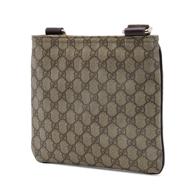 Beige Gucci GG Supreme Crossbody in Beige Coated canvas from Designer Revival, photo 2 of 2