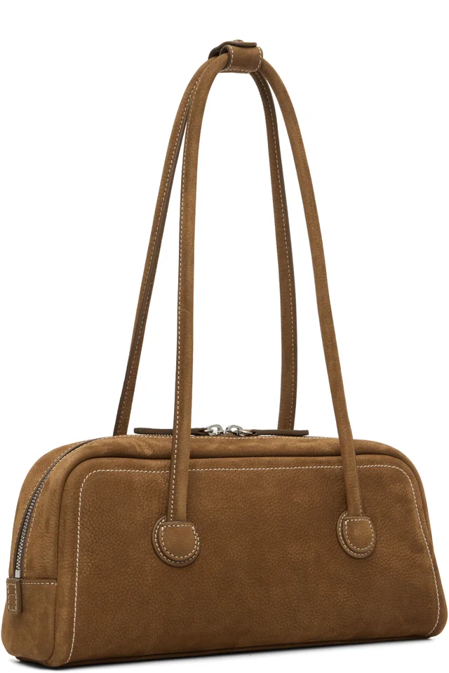 MARGESHERWOOD Brown Soft Boston EW Bag, photo 3 of 4 from SSENSE