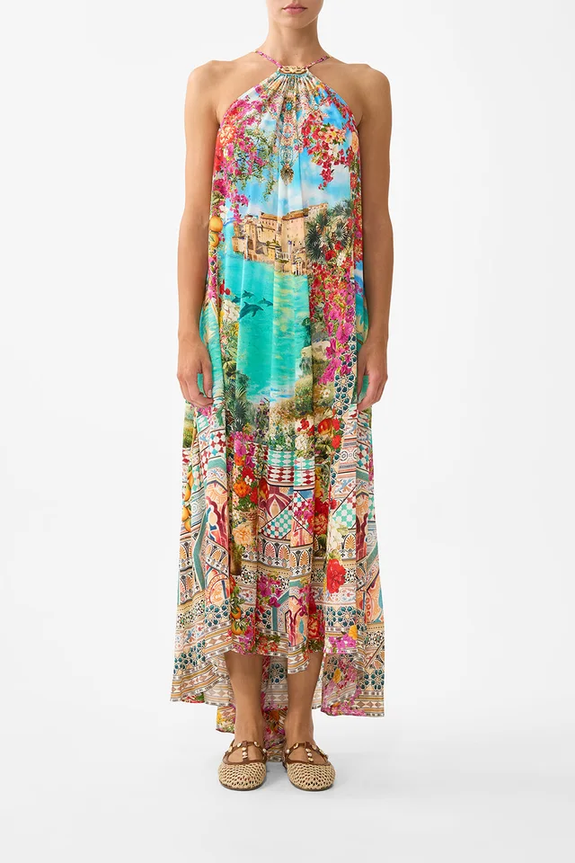 Camilla eBoutique GATHER NECK HARDWARE MAXI DRESS MEET ME IN MALLORCA from CAMILLA, photo 1 of 1