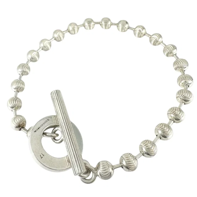 Gucci Ball Chain Silver Bracelet in Silver from The Reluxe