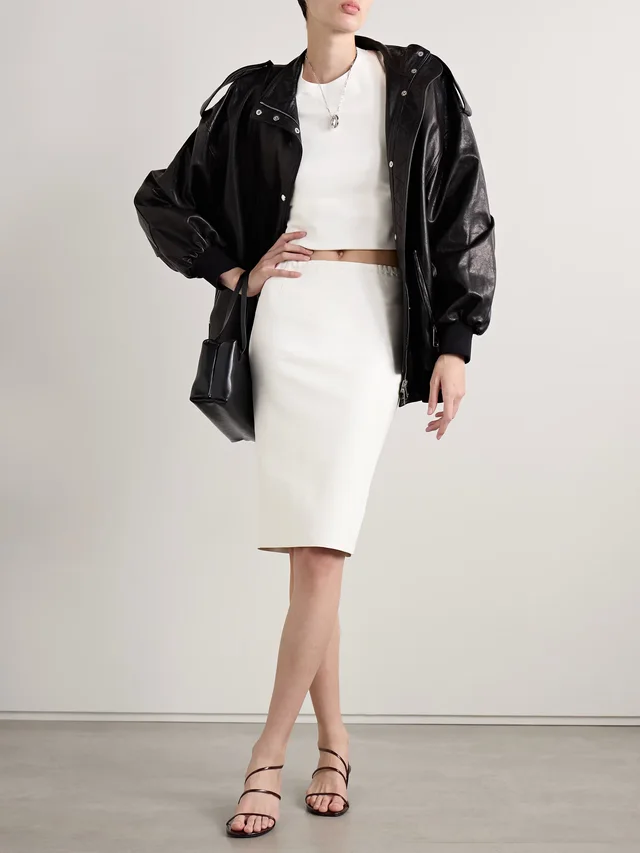 STOULS Gilda leather skirt in White, photo 2 of 2 from NET-A-PORTER (Canada)