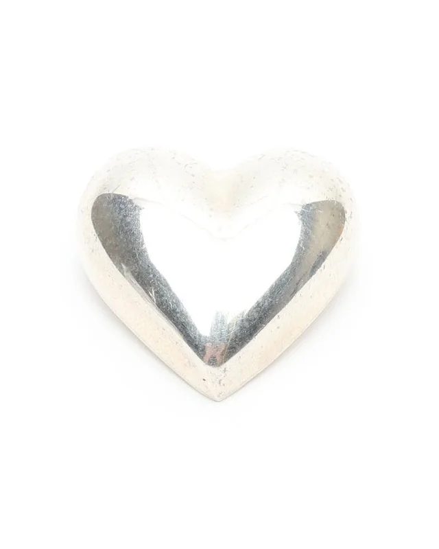 Tiffany & Co. Heart Silver Brooch in Silver from A Retro Tale