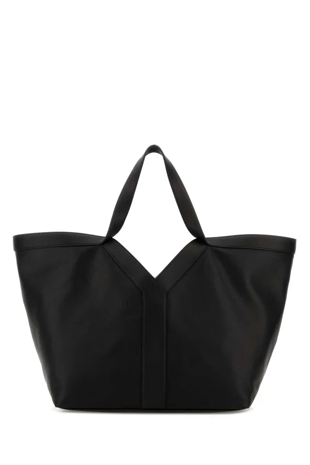 Saint Laurent Tote Bag — Black Exterior: Calf Lining: Suede in Black Suede from HEWI