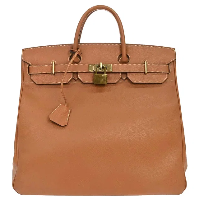 Hermès 2004 Natural Ardennes HAC Haut a Courroies 45 Handbag in Beige Leather from AMORE Vintage Tokyo