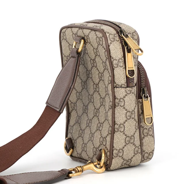 Gucci Ophidia Small Crossbody Bag Beige/Green/Red752565 GG Supreme Leather Canvas in Beige Canvas from GALLERY RARE, photo 2 of 2