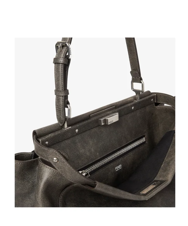 Fendi My Peekaboo Large Black vintage-effect leather bag, photo 7 of 7 from SENSER