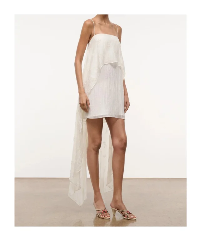 Staud Bead-embellished tiered mini dress, photo 7 of 9 from SENSER