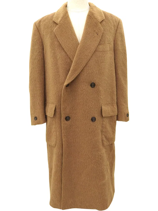 Dior Cashmere double-breasted Chesterfield coat #Men'sM Camel in Brown Cashmere from VINTAGE QOO TOKYO
