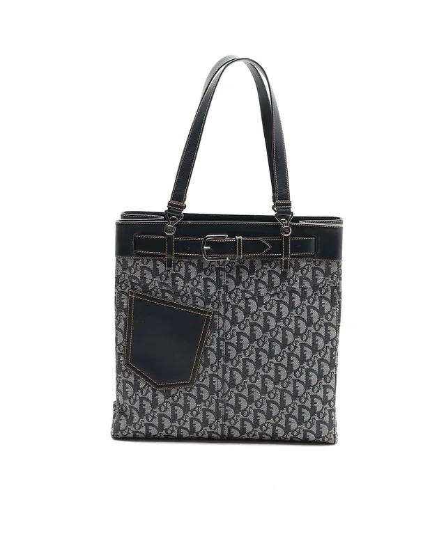 Dior Diorissimo Pocket Tote Bag in Canvas from A Retro Tale