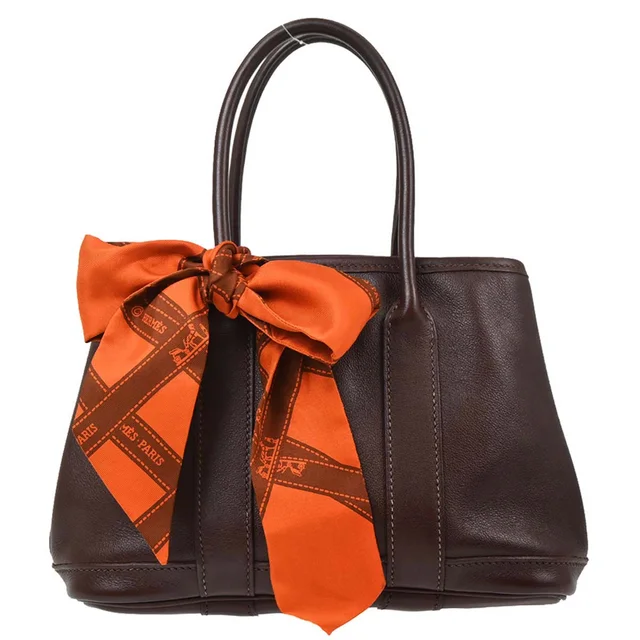 Hermès Havane Swift Garden Twilly TTPM Tote Handbag in Swift leather from AMORE Vintage Tokyo