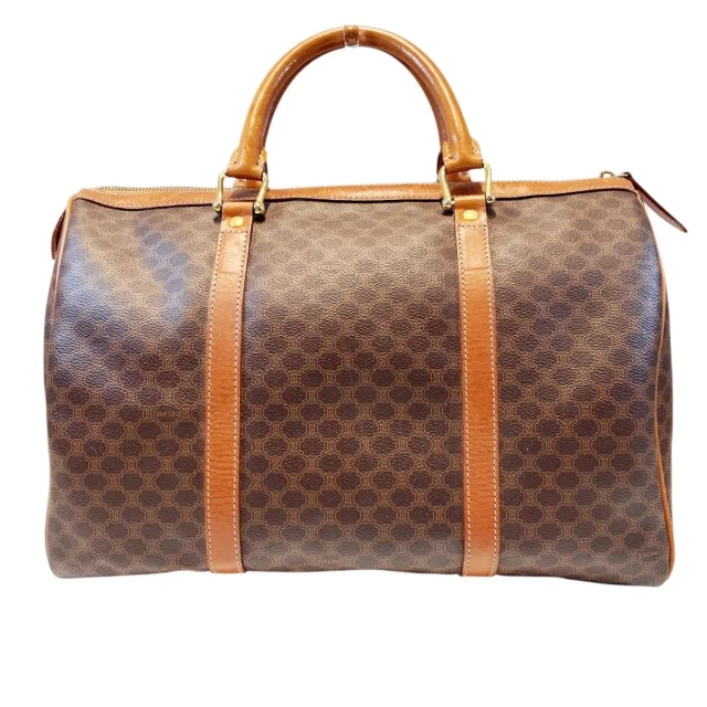Celine Macadam Coated Canvas Boston Bag in Brown Coated canvas from LuxUness, photo 2 of 9