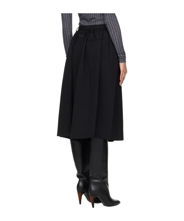 Mm6 Maison Margiela Gathered Wide Leg Shorts, photo 8 of 8 from SENSER