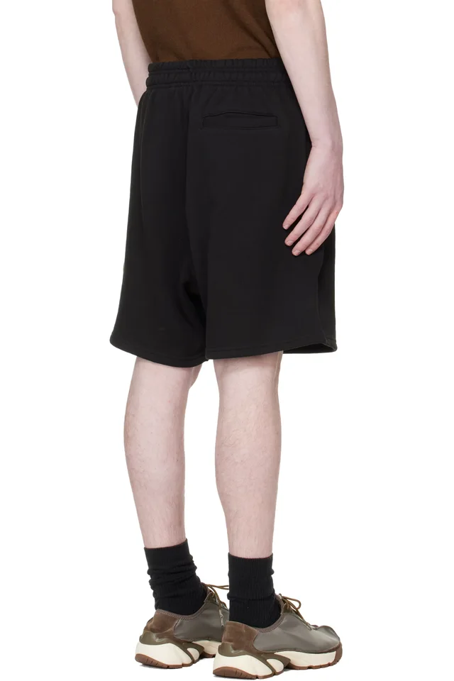 Entire Studios Black Standard Sweat Shorts, photo 3 of 4 from SSENSE