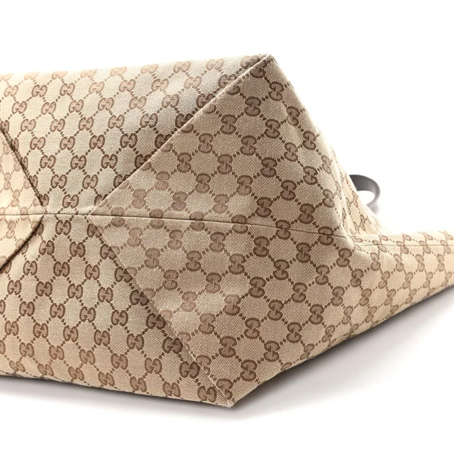 Gucci Monogram Medium Totissima Shopping Tote Beige Ebony in Beige Coated canvas from FASHIONPHILE, photo 9 of 9