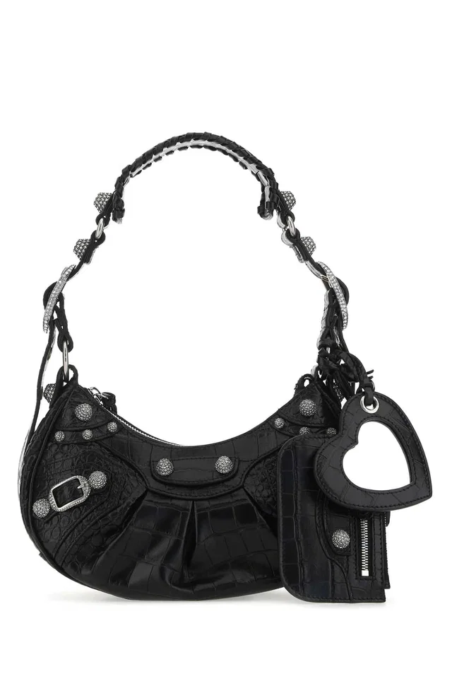 Balenciaga Le Cagole Xs Shoulder Bag — Black T Domesticated Calf in Black Calfskin from HEWI