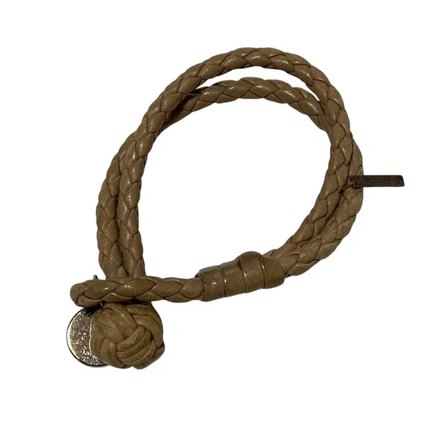 Bottega Veneta Intrecciato Leather Bracelet in Woven leather from LuxUness