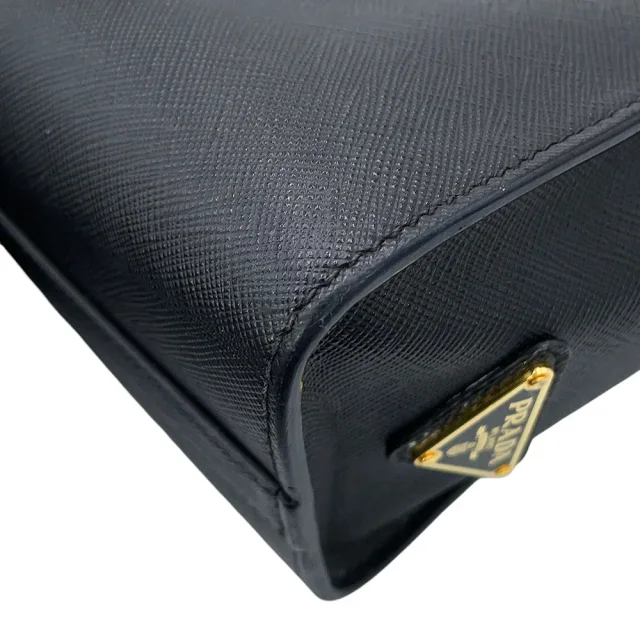 Prada Embossed Logo Handbag Black1BA335 Saffiano LeatherLeather in Saffiano leather from GALLERY RARE, photo 7 of 18