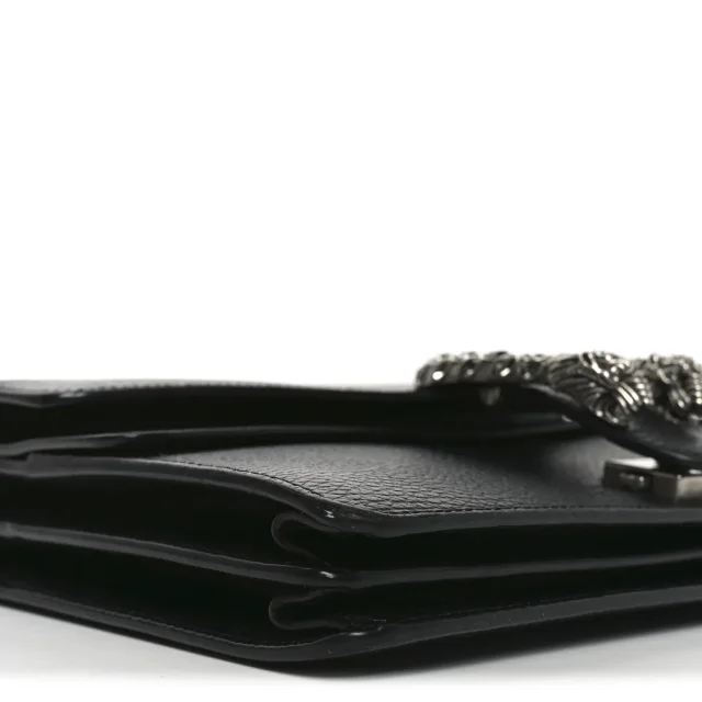 Gucci Pebbled Calfskin Small Dionysus Shoulder Bag Black in Black Calfskin from FASHIONPHILE, photo 9 of 10