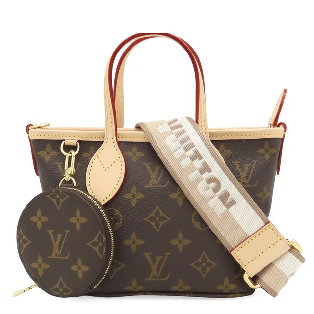 Louis Vuitton Neverfull BB Brown Monogram Canvas 2-Way Shoulder Bag in Brown Coated canvas from The Reluxe