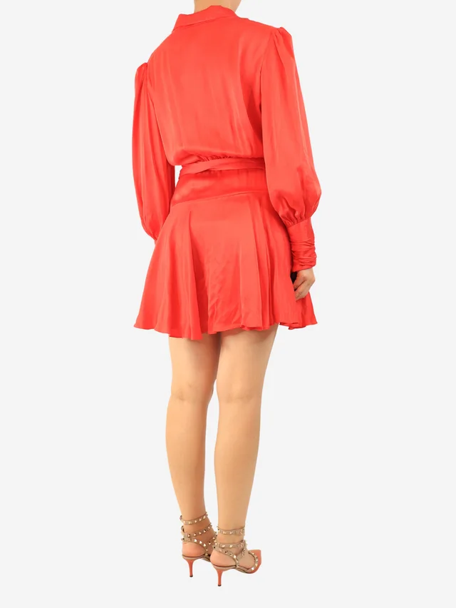 Zimmermann Red silk wrap dress - size UK 12 in Red Silk from Sign of the Times, photo 2 of 2