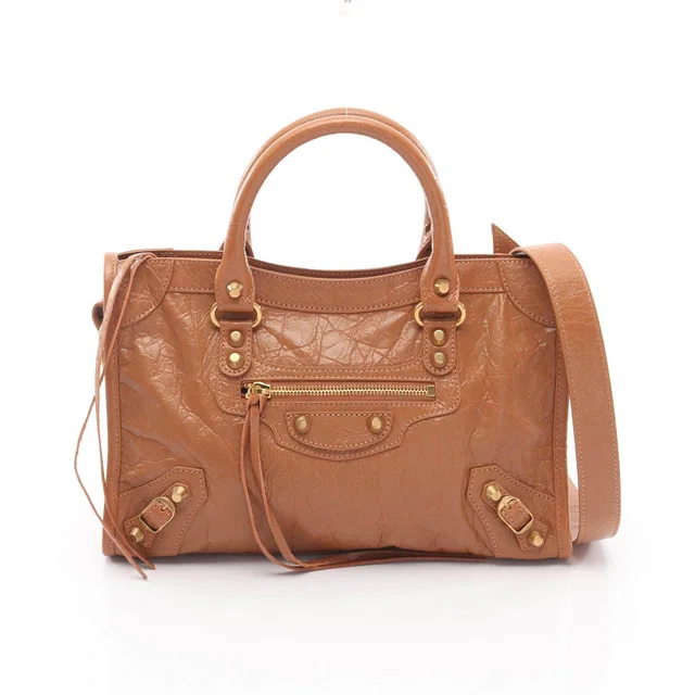 Balenciaga Le City Small Leather 2way Bag in Leather from LuxUness