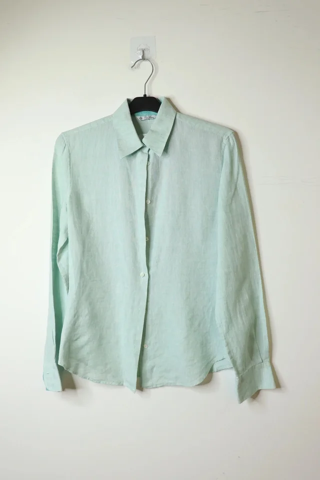Loro Piana Light Green Linen Shirt - Uk 8 in green from Grailed