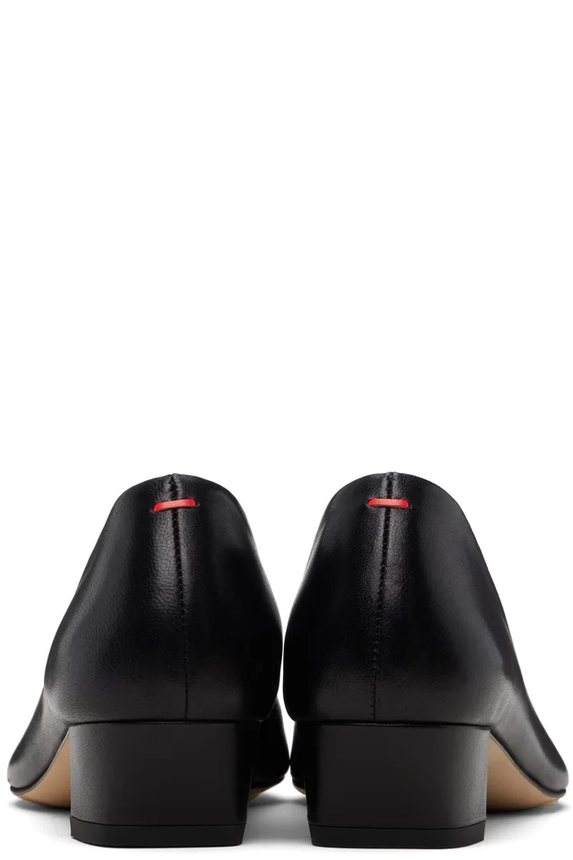 Aeyde Black Helia Low-Cut Heels, photo 2 of 5 from SSENSE