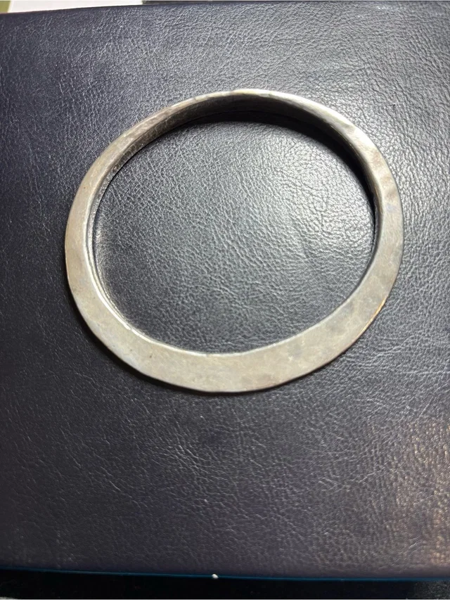 Georg Jensen 925 Hammered Sterling Silver Bangle - 7 1/2” ( Vintage From 1976) in gray|red|silver from Poshmark