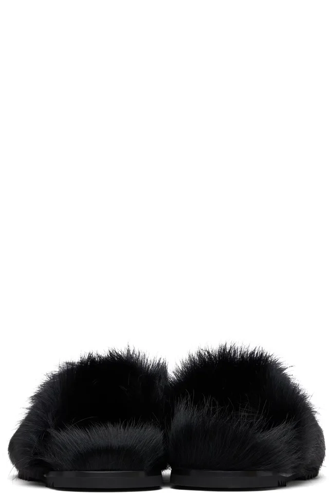 Rick Owens Black Pillow Granola Sandals, photo 2 of 4 from SSENSE