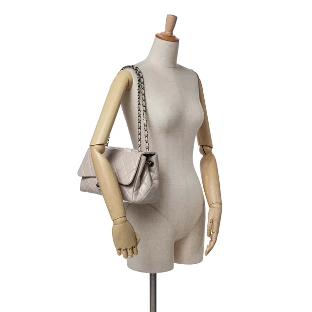 Chanel Large Quilted Glazed Calfskin Coco Soft Flap in Calfskin from Her-Age, photo 13 of 14