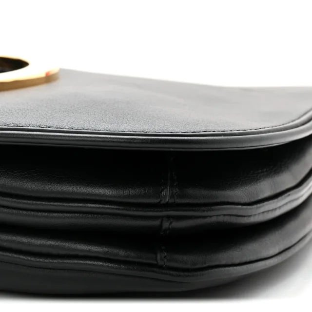 Gucci Roxy Calfskin Web Medium Blondie Top Handle Shoulder Flap Bag Black in Black Calfskin from FASHIONPHILE, photo 10 of 10