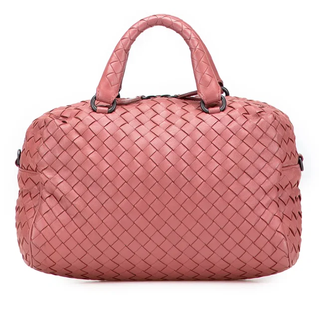 Pink Bottega Veneta Nappa Intrecciato Bosto in Pink Nappa leather from Designer Revival