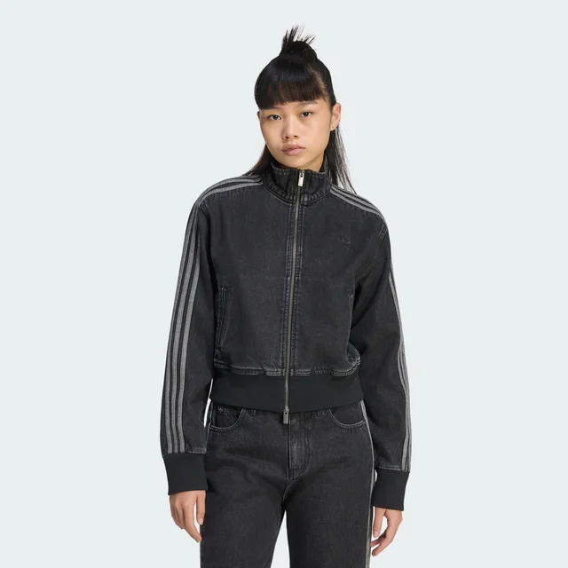 Adidas FIREBIRD DENIM TRACKTOP in Black from adidas (US), photo 1 of 1
