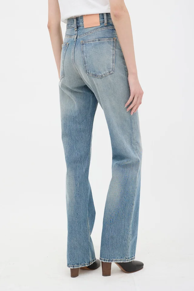 Acne Studios Distressed Straight Leg Jeans from VSP Consignment, photo 2 of 2