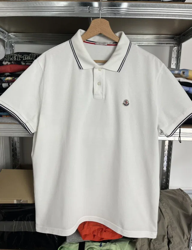 Moncler Polo Tshirt Size Xl in white from Grailed