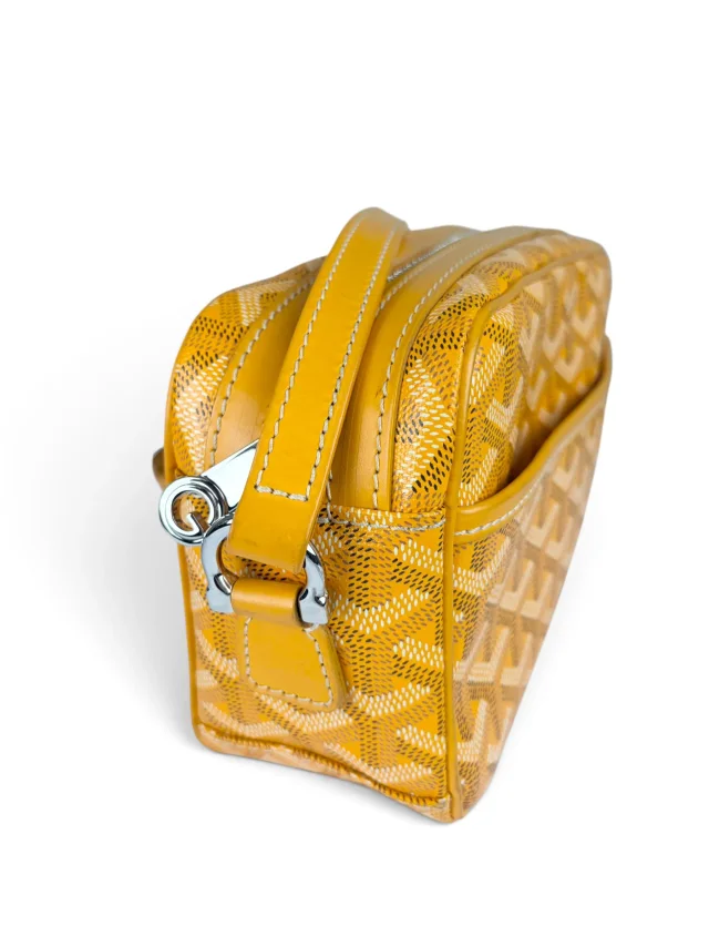 Goyard Yellow Goyardine Sac Cap Vert PM in Green Canvas from Season 2 Consign, photo 3 of 9