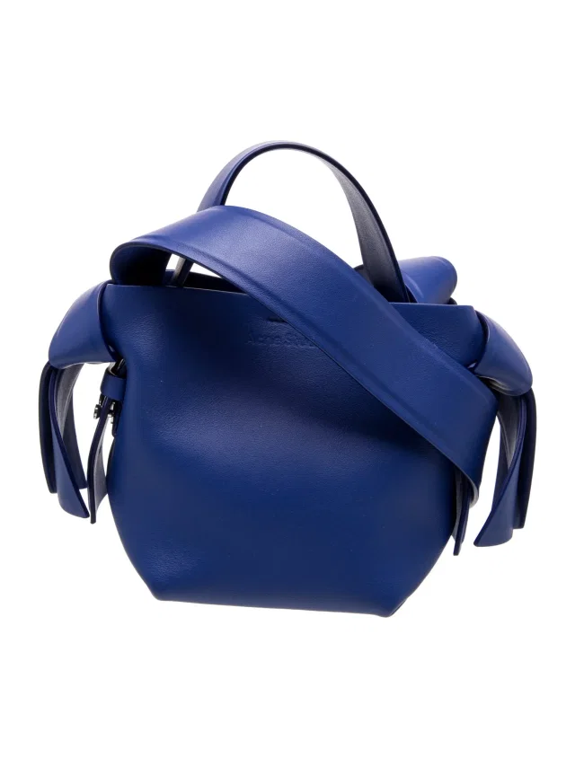 Acne Studios Leather Shoulder Bag w/ Tags in blue Leather from The RealReal