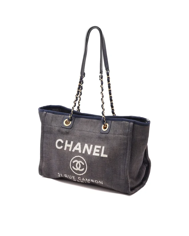 Chanel Deauville PM Tote Bag in Canvas from A Retro Tale, photo 2 of 12
