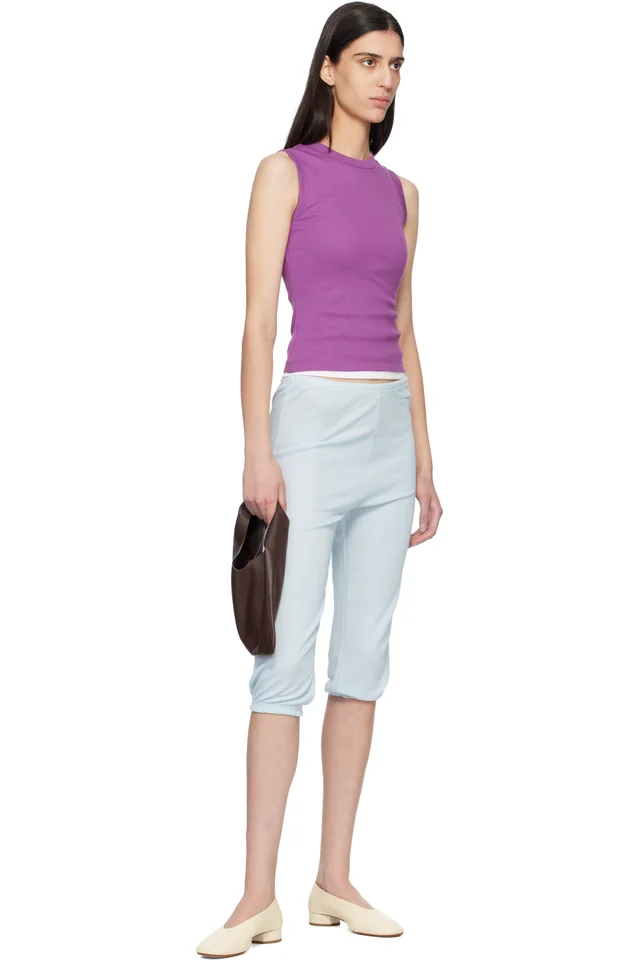 FLORE FLORE Purple Esmé Tank Top, photo 4 of 4 from SSENSE