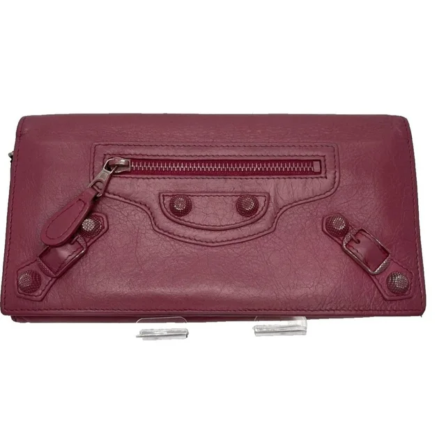 Balenciaga Giant Continental Wallet Pink Leather Long Bifold Designer Wallet /28 in pink Leather from Poshmark, photo 1 of 1