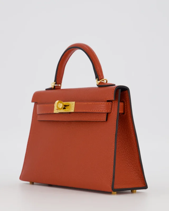 Hermès HSS Mini Kelly II 20 Bag in Blue Goatskin from Sellier, photo 12 of 24