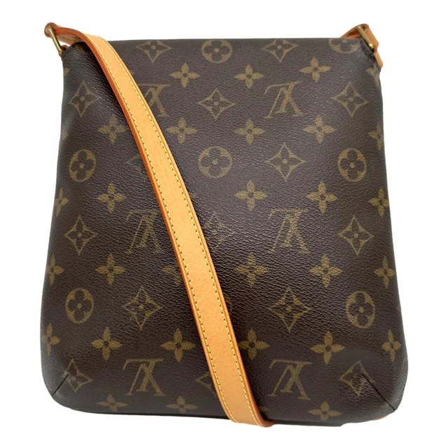 Louis Vuitton Musette Salsa PM Monogram Canvas Shoulder Bag Brown in Brown Coated canvas from Dallas Designer Handbags