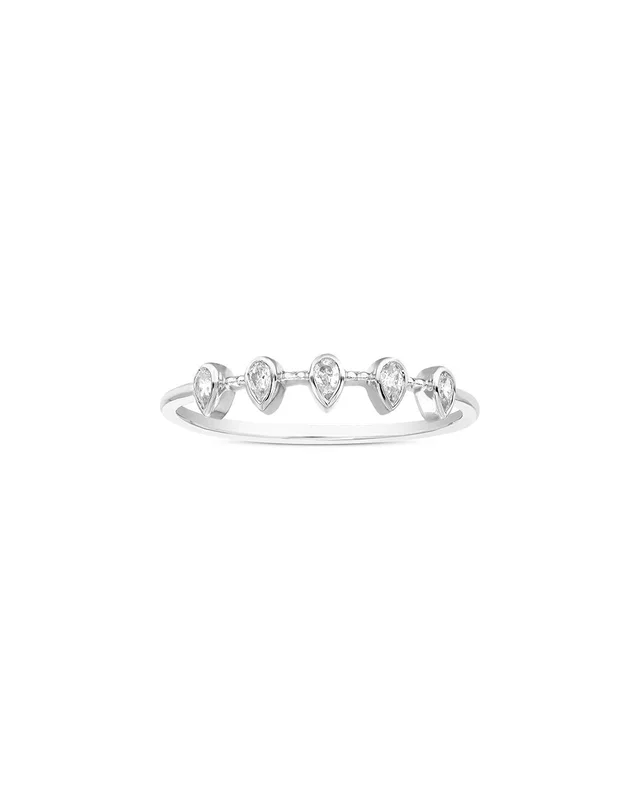 Amairah Silver 0.38 ct. tw. Lab-Grown Diamond Ring, image 1 of 1 from Gilt