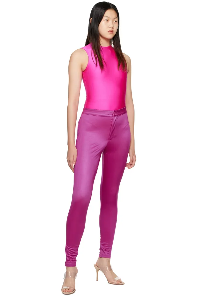 SKIMS Pink Disco Trousers, photo 4 of 4 from SSENSE
